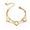 white, variant on 18K Gold Plated Titanium Steel Four-Leaf Clover Bracelet, Elegant Lucky Charm Bangle for Women, Tarnish-Resistant Waterproof Dainty Jewelry for Daily Wear, Anniversary and Wedding Guest Gift