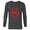 Charcoal Heather, variant on Marvel Spider-Man Into the Spider-Verse Red Icon - Long Sleeve T-Shirt for Men -Customized-Athletic Heather