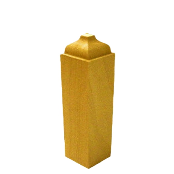 Poplar Baseboard Outside Corner Block 1-3/8" Square x 8-1/2" Tall EWBB83