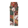 thumbnail image 4 of Lilgiuy Fashion Women Comfortable Baseball Printed Color Drawstring Leisure Pants Pockets Loose Pants Alt Clothing Alternative Clothing, 4 of 5