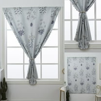 Curtain,Shading Room No punching Curtains Window Panel Drapes Door Curtain for Bedroom