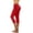 Red, variant on Luxalzxs Workout Leggings for Women Summer Casual Solid Color Span Ladies High Waist Seamless Gym Fitness Yoga Pants Capris Biker Shorts