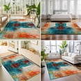 thumbnail image 4 of Area Rugs 5'x7', Colorful Ship Carpet Runner Indoor Outdoor Rugs Home Decor Aesthetic, Modern Abstract Art Ombre Oil Painting Non Slip Mats Washable Accent Rug for Living Room Bedroom, 4 of 8