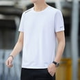 thumbnail image 4 of Men's short-sleeved summer ice mesh short-sleeved T-shirt outdoor sports and leisure short-sleeved quick-drying breathable thin bottoming short-sleeved, 4 of 7