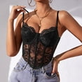 thumbnail image 2 of Women Summer Tops Women Sexy Lace Sleeve French High End Design Sense Short Style Top Crop Workout Top Comfort Color Tops for with Bra Womens plus Size Crop Girls Cute Woman Clothes Cropped Black S, 2 of 9