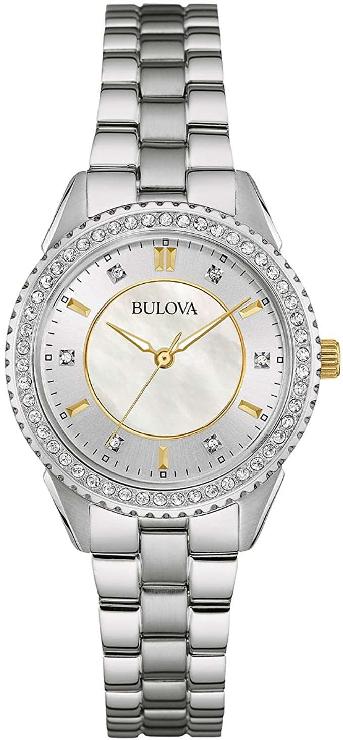 Bulova Swarovski Crystal Ladies Watch 98L223 - Walmart.com