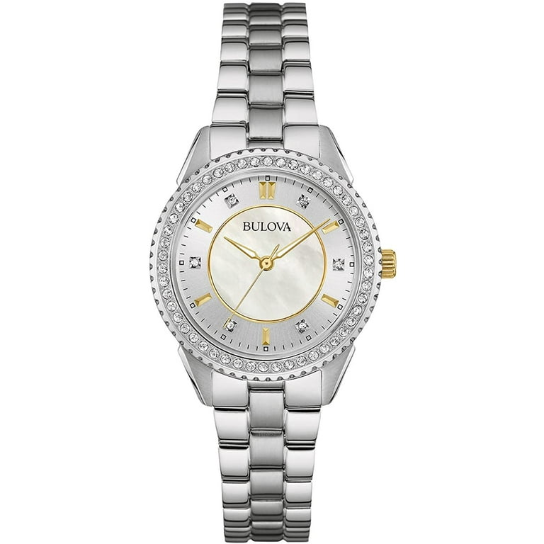 Bulova Swarovski Crystal Ladies Watch 98L223 Walmart