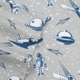 thumbnail image 5 of Kids Classic Printed Microfiber Sheet Sets, Ultra Soft Fitted Sheets with Straps - Spaceships, Twin XL Size, 5 of 5
