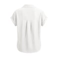 thumbnail image 6 of BUIGTTKLOP Button down Shirts for Women Short Sleeve Shirts Collared V Neck Summer Beach Tops, 6 of 6