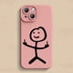 thumbnail image 1 of Funda de teléfono de dibujos animados Matchman para iPhone 11, 12, 13, 14 Pro Max, Mini, XR, XS, X, 7, 8 Plus, SE2020, funda de silicona TPU suave mate a prueba de golpes qiuyongming unisex, 1 of 2