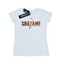 thumbnail image 1 of DC Comics Womens Shazam Movie Logo Cotton T-Shirt, 1 of 3