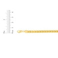 thumbnail image 4 of Floreo 10k Yellow Gold 5.5mm Lite Franco Chain Link Necklace, 4 of 4