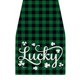 thumbnail image 1 of Table Runner For St Patricks Day Decorations Irish Cover Spring Green Holiday Home Kitchen Centerpiece Decor, 1 of 5