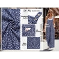 thumbnail image 4 of Cueply Women's Overalls Jumpsuits Casual Loose Adjustable Straps Wide Leg Long Pant with Pockets, 4 of 10