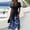 Blue, variant on Womens Spring Floral Printed Maxi Dress 2026 Elegant V Neck Belted Summer Wedding Prom Cocktail Beach Dresses