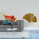 thumbnail image 2 of Estatua de arowana, figura decorativa de hierro forjado, adorno de ginkgo, adorno de resina, escultura moderna de escritorio, ideal para regalar., 2 of 8