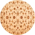 thumbnail image 1 of Ahgly Company Indoor Round Persian Orange Traditional Area Rugs, 3' Round, 1 of 1