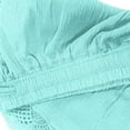 thumbnail image 5 of Funicet Summer Savings Clearance! Shorts for Women Plus Size Solid Casual Elastic Waist Beach Shorts Drawstring Comfy Lace Trim Shorts Rope Tie Shorts w/ Pockets, 5 of 5