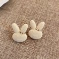 thumbnail image 1 of Up to 65% Off Needle Personality Design Sense Flocking Diamond Rabbit Earrings Ins Fashion All-match Earrings Temperament Earrings Women ( 1Pairs ) Necklace Rings Earring Jewelry on Clearance, 1 of 1