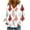 I White, variant on Idoravan Women's Cardigans Women's Casual Cardigan Button Christmas Printed Fashion Jacket Top