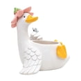 thumbnail image 7 of Resin Garden Goose Shaped Planter Pot Ornament, Creative Animal Flower Vase, Weatherproof Outdoor Decor for Courtyard Lawn, Balcony Potted Plants and Indoor Tabletop Greenery Display, 7 of 7