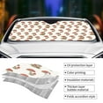thumbnail image 5 of Disketp Windshield Sun Shade, Car Sun Shade For Front Window Red Mushrooms Sunshades Sun Visor Protector Blocks Uv Rays Foldable, 5 of 9
