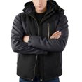 thumbnail image 5 of Wutalume Unisex Colorblock Zipper Pocket Hooded Jacket, Men's Casual Plush Jacket with Water-Resistant Finish, Warm Lining for Outdoor Adventures and Daily Protection,Black 3XL, 5 of 6