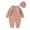 Pink, variant on Otqutp Toddler Clothes Set for Party Boy Girl Solid Knitted Sweater Baby Jumpsuit Romper Cotton Caps Outfits Sets Elastic Waist 2PCS Fall Winter Clothes