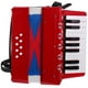 thumbnail image 3 of BRIGHTFUFU 1pc plástico acordeón niños introducción niños juguete musical instrumento musical (rojo), 3 of 7