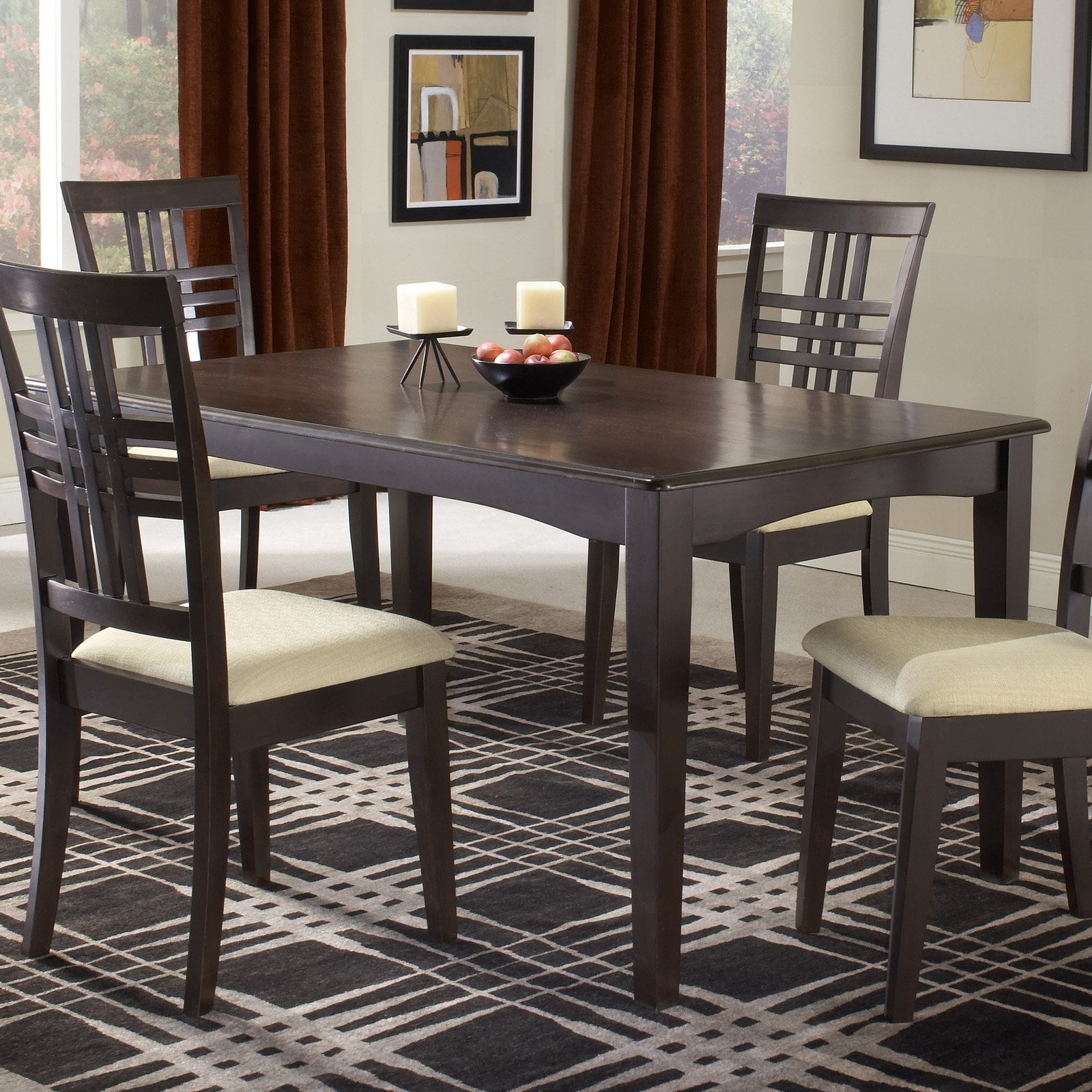 Hilale Tiburon Dining Table Espresso Com