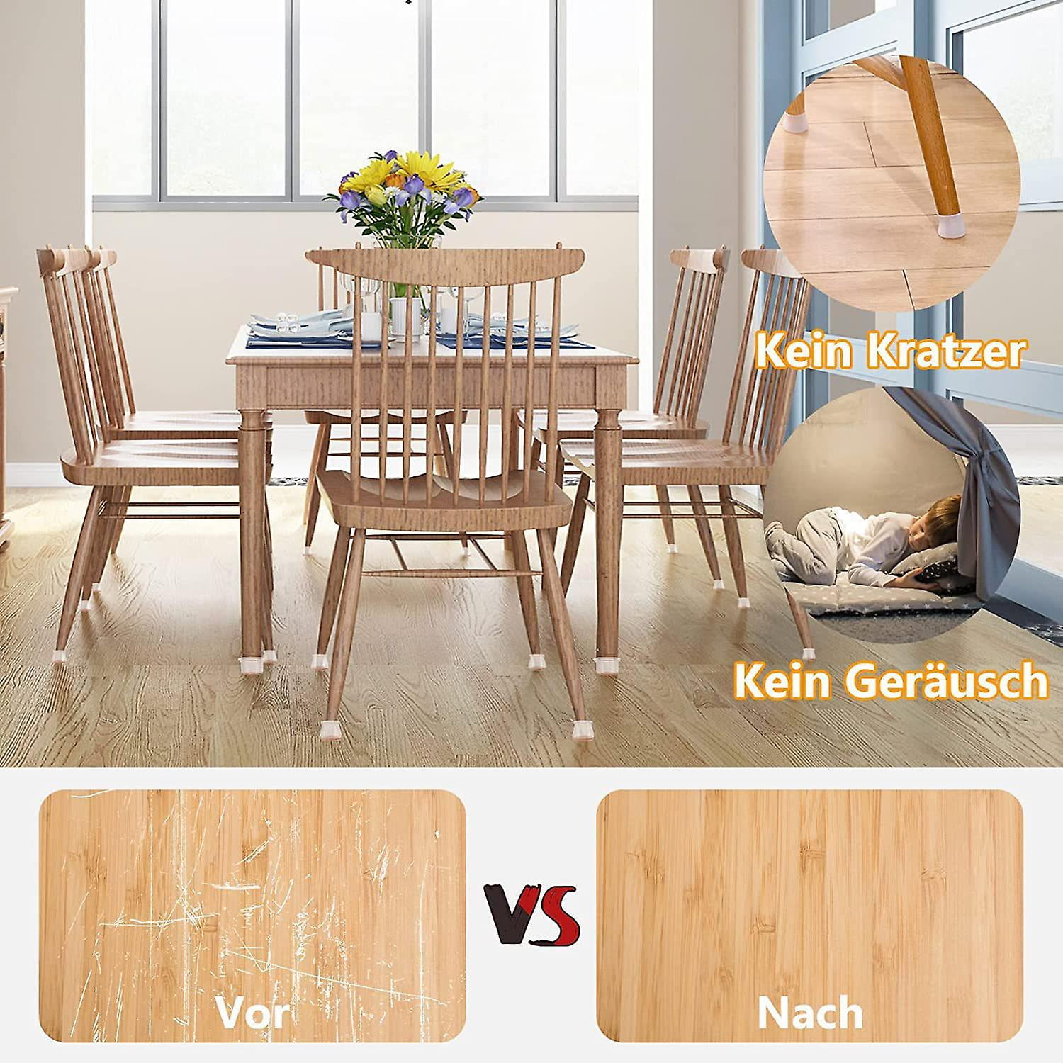 Dining chair leg floor protectors hotsell
