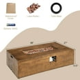 thumbnail image 2 of Gymax 48 x27-inch Outdoor Gas Fire Pit Table 50,000 BTU W/ Lava Rocks & Cover, 2 of 9