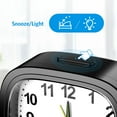 Alarm Clock, AMIR Silent Non Ticking Alarm Clock with Snooze & Night