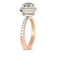 thumbnail image 4 of IGI Certified 5 Carat Round Shape Lab Grown Diamond Engagement Ring | 14K Rose Gold | Amarya Secret Double Halo Lab Diamond Ring | FG-VS1-VS2 Quality Friendly Diamonds, 4 of 7