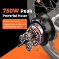 thumbnail image 5 of iScooter 750W Peak Electric Bicycles,26" Electric Bike for Adults with 10.8Ah Removable Battery,LCD,Suspension Fork,5 Riding Modes,35 Speed Mountain Ebike, 5 of 8