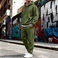 thumbnail image 6 of Mens Athletic Outfit Sets Zeliretfy Men's Hoodies Tracksuit Sweatsuit Sweatshirt and Sweatpant for Men 2 Piece Sets, Pullover Shirts and Pants Sportswear Set, 6 of 7