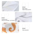 thumbnail image 2 of Yayeee Kitchen Hanging Hand Towels Set of 2 with Loop Bathroom Absorbent Tie Towel, Orange Seahorse, 2 of 7
