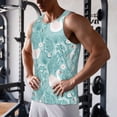 thumbnail image 5 of Salouo Swan And Flowers4 for Men's Tank Tops,Sleeveless Muscle Shirts for Men Quick Dry Workout Tank Top Gym Muscle Tee Fitness Bodybuilding Sleeveless T Shirt-Medium, 5 of 7