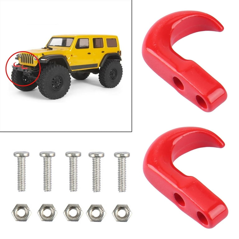 FLYFISH Universal Tow Hook Front Bumper Screw-On Front Tow Hooks,Aluminum  16Mm Tow Hook for Car(Red) : : Car & Motorbike