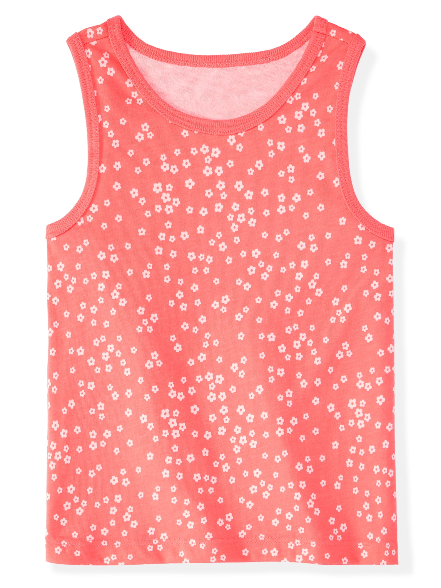 Garanimals Newborn, Baby & Toddler Girl Cotton Graphic Tank Tops, 4-Pack, Sizes 0-6T