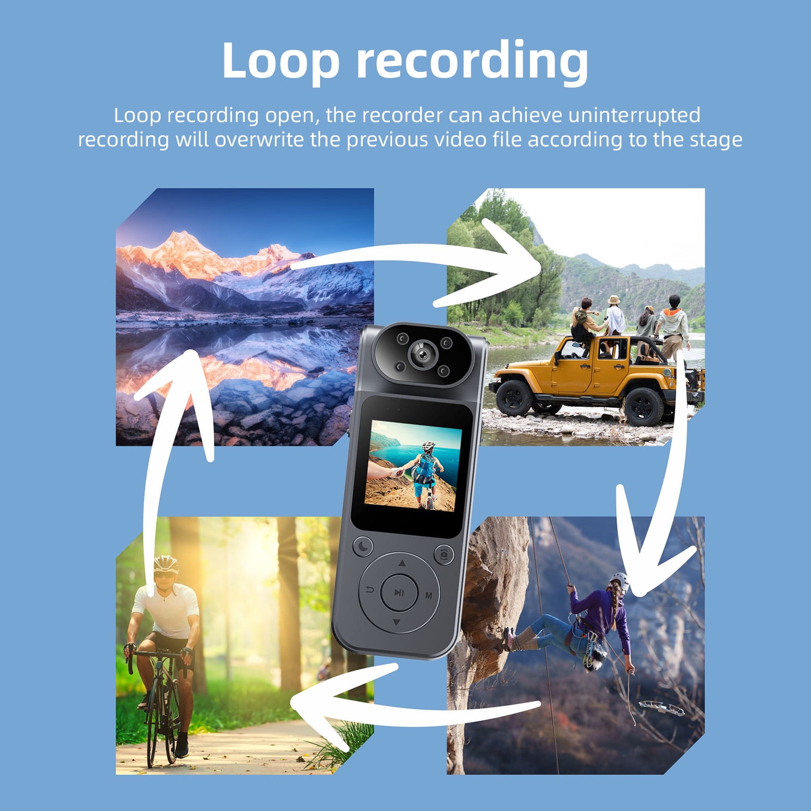 Camcorder,Video Camera Video Clip 180° Rotatable Camera With And 4k Lens And Rotatable Clip Body Camera 4k Video 4k Body Cam Video Rotatable Lens With Clip With Body Audio And Clip Law