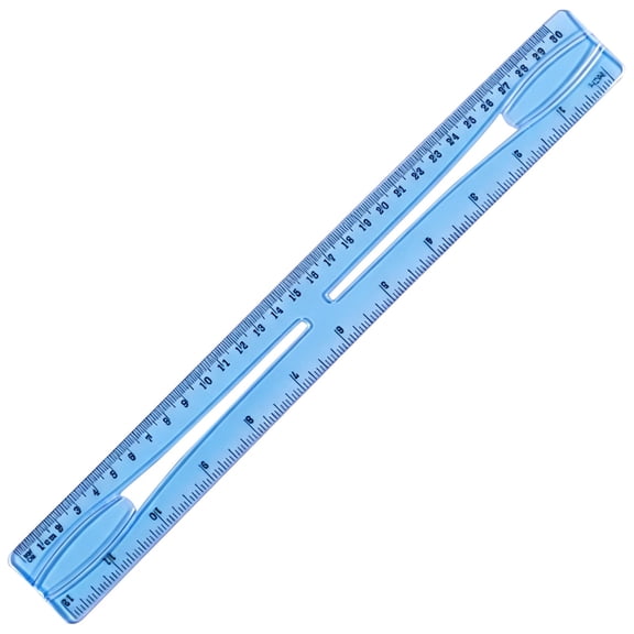 Solivara Transparent Flexible Soft Bendable Ruler Measuring Tool Multi Functional For Primary Students,Camouflage,11.81 in