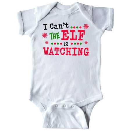 

Inktastic I Cant The Elf is Watching Gift Baby Boy or Baby Girl Bodysuit