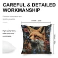 thumbnail image 2 of Fox flowers Linen toss pillowcase Decoration pillowcase Gift preferred 20x20" Cushion cover 2 set Sofa pillowcase Sofa bedroom living room car, 2 of 8