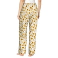 thumbnail image 3 of Xecao Shiba Inu Sunflower Women's Straight Lounge Pajama Pants: The Epitome of Relaxed Sleepwear, 3 of 9