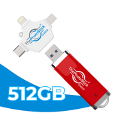 ThePhotoStick Omni 512GB – Photo and Video Backup, Memory Stick, Flash Drive
