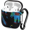 thumbnail image 1 of Compatible with AirPods Case Cover Fadeless Pattern Printed Soft Silicone Protective Cover with Keychain for AirPods, 1 of 5