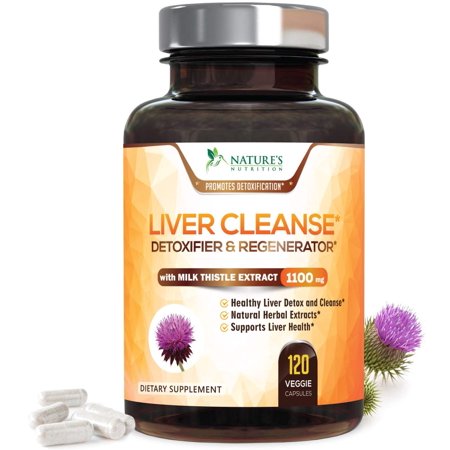 Natures Nutrition Liver Cleanse, Detox & Regenerator, 120 (Best Vitamins For Liver Cleanse)