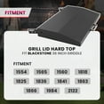 thumbnail image 2 of Kojem 36 in Griddle Hood Lid for Blackstone Griddle 36" Grill Hard Cover Black BBQ with Heatproof Handle Powder Coated, 2 of 10