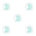 thumbnail image 2 of Guardurnaity Recambios para rizador de pestañas, no se rompen fácilmente, flexibles, duraderos, resistentes, prácticos, reemplazan la tira adhesiva, azul Type2 NO2 Guardurnaity CBP385797, 2 of 4
